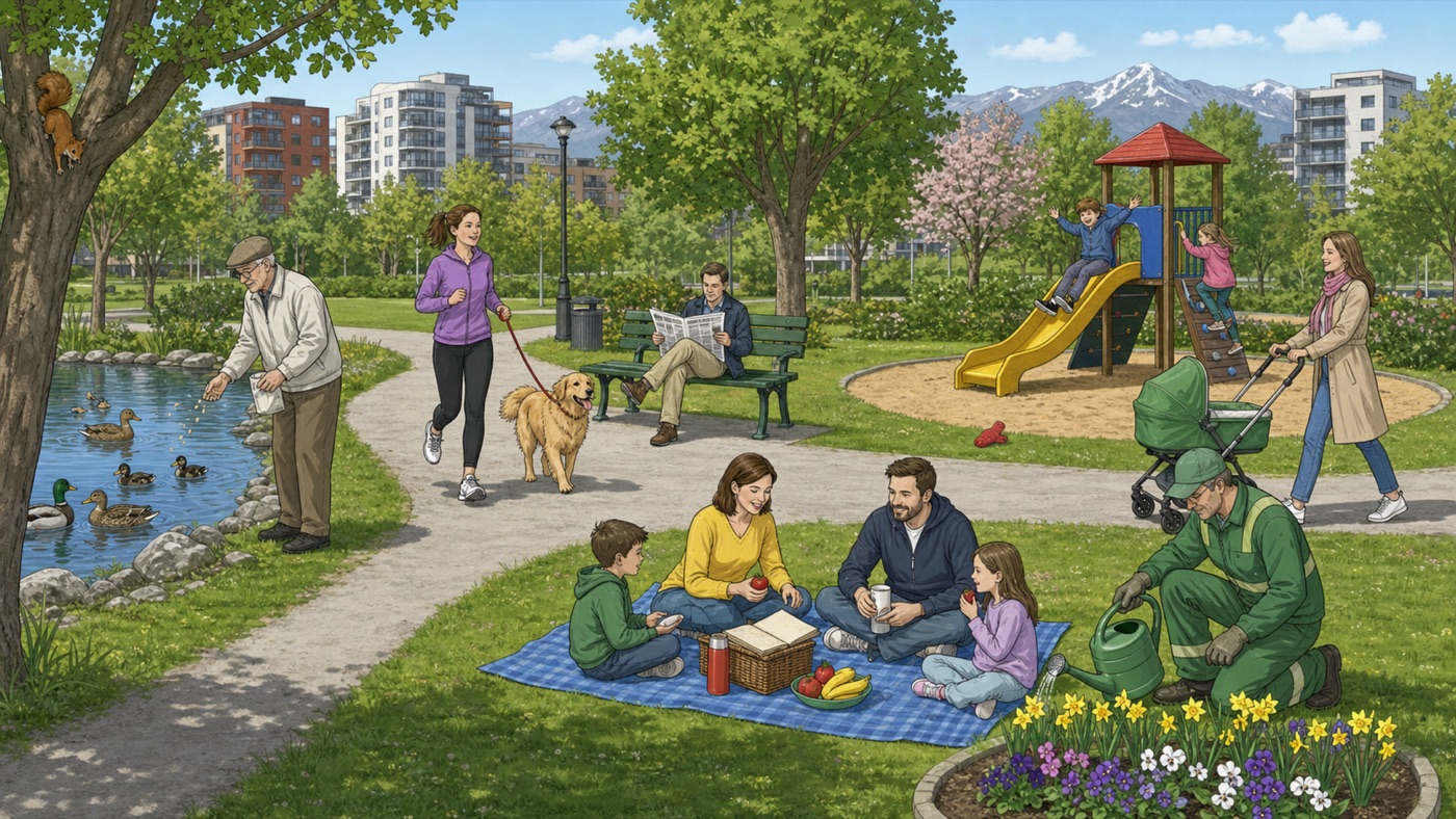 A spring day in the park